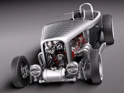 1932 model B hotrod speedracer 3D model