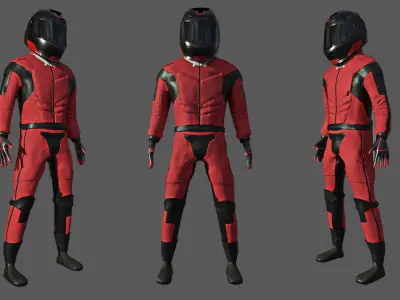 Racing Character 3D model