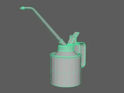 Oilcan Rusty PBR Game Ready Low-poly 3D model Low-poly 3D model