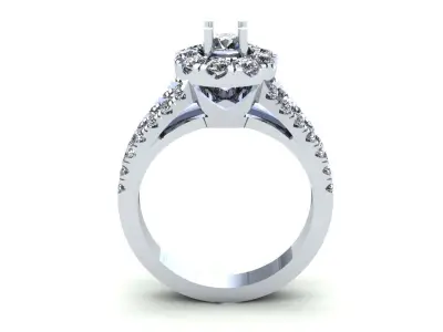 Solid Love Wedding Ring 371 3D print model