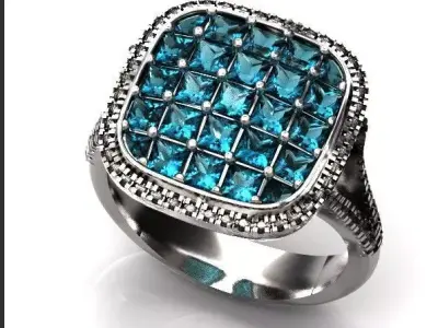  square ring  Simon G  3D print model