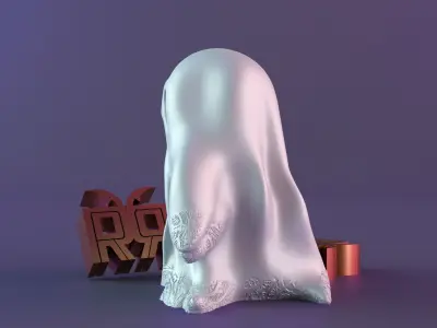 Halloween spirit decor GHOST 02 3D print model