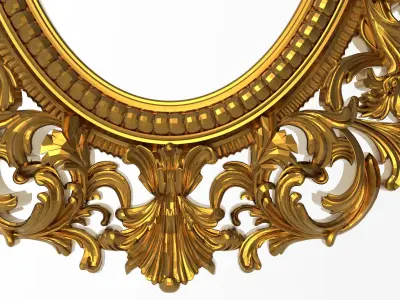 Carved Picture Frame 3D model