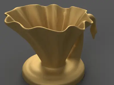 Elegant Swan planter- candy container - urn- candle holder 3D print model