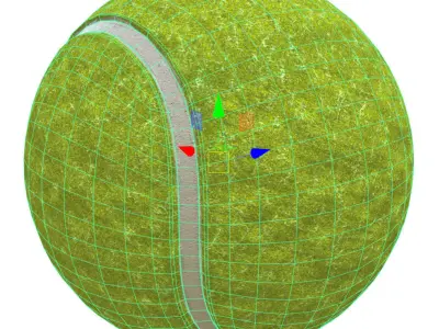 Tennis ball - AR VR Low-poly 3D model