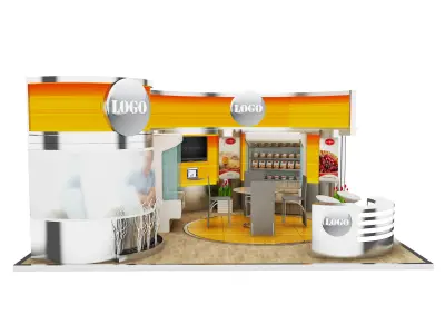 Booth Exhibition Stand a440b 3D model