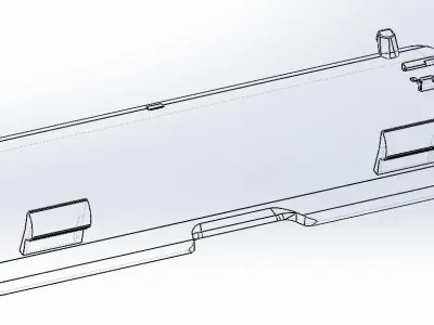 Car Front Bumper Cover Lid Mercedes 3D Printable 3D print model