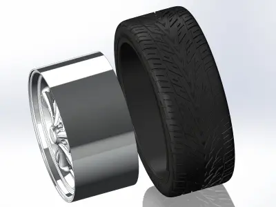 Custom wheels US Mags Ardunn for your scale model 3D print model