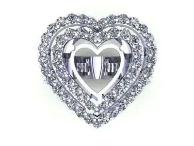 Heart Wedding Ring 368 3D print model