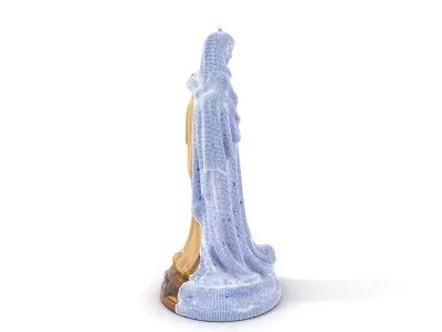 Graceful Figurine Sculpture model pack Low-poly 3D model