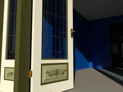 Victorian Double Door 1 3D model