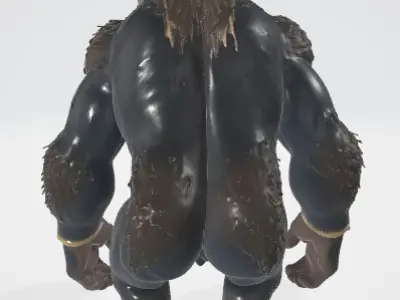 Majestic Tribal Ape - Stylized 3D Model 3D model