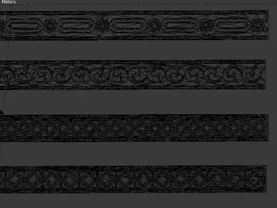8 Decorative Onlays Collection 3D model 3D model
