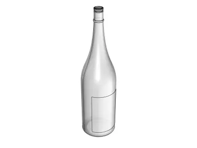 Japnese sake bottle2 3D model