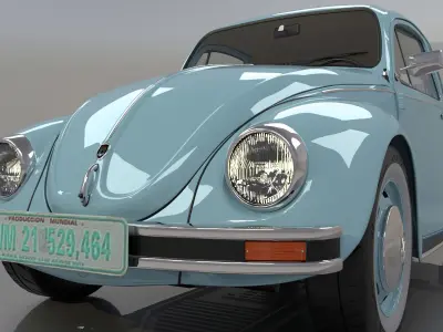 Volkswagen Last Edittion Ult Edicion 2003 High Poly and Low Poly 3D model