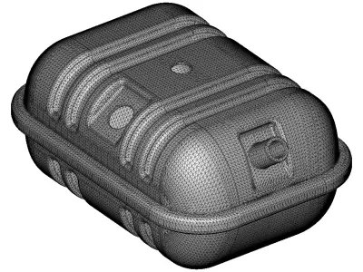 Brass Truck Fuel Tank 3D model