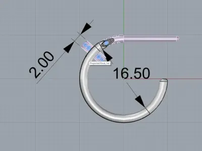 Earring  juste un Clou 3D print model