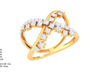 Diamond Ring 48 3D print model