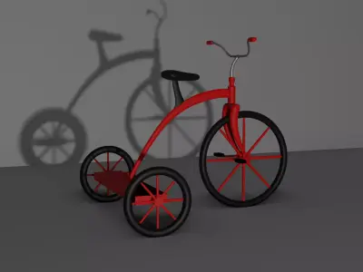  Little bicycle 3D model