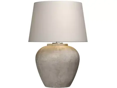 Rustic Nightstand bedside Provence Country European  Table Lamp 3D model