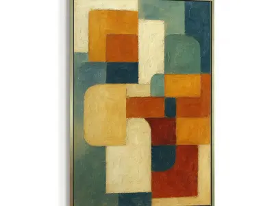 Picture with frame N-003 3D model