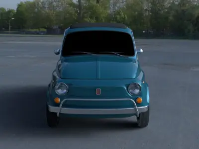 Fiat 500L Luxe 1968 HDRI 3D model