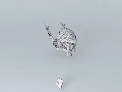 Robot head WIP Free 3D model