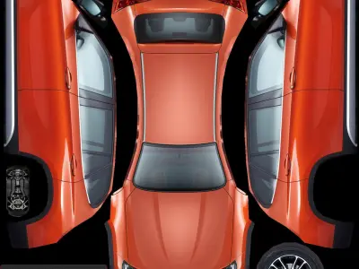 Generic SUV v2 Low-poly 3D model