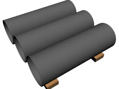 8in Thin Wall Pipe 3D model