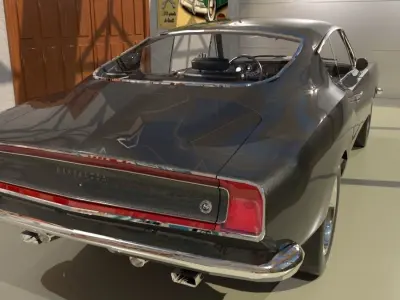 Plymouth Barracuda Fast-back 1969 3D model