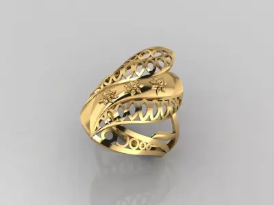 Women Plain Ring Ready STL Models Womens Ring 3d models 3D print model 27