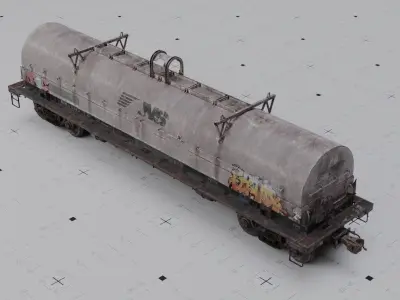 TRAINS Coil cars 3 liveries 3D model