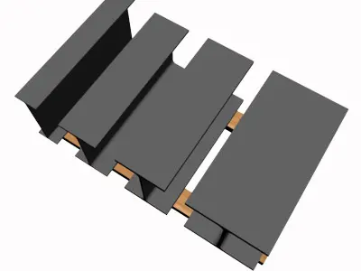 W12 Wide Flange Beam 3D model