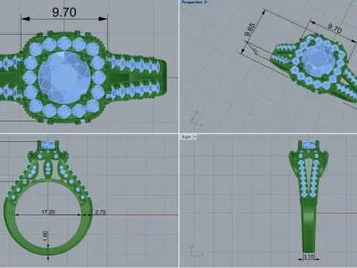 ring code 22 3D print model