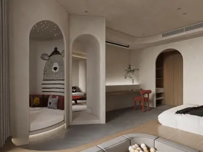 hotel rooms interior 10 3D model