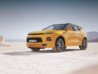 Luxury SUV unbranded 3D model