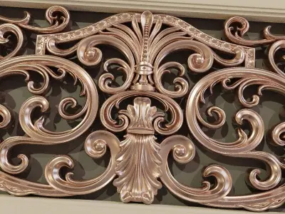 Balcony railings Low-poly 3D model