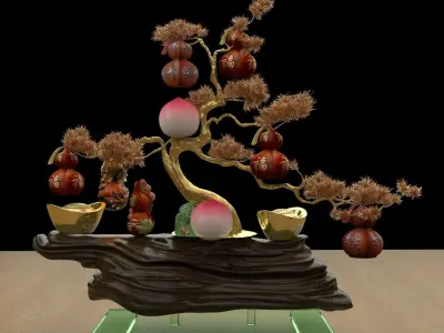 Chinese gourd tree   3D model