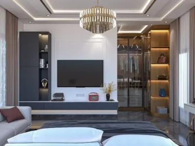Luxury Bedroom interior design - 03  3D model