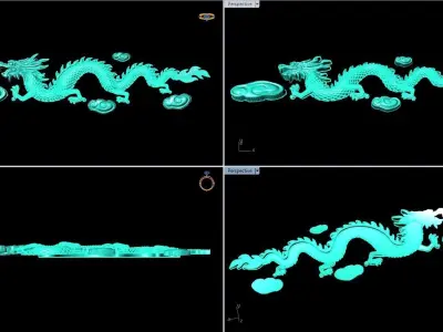 Dragon for jewelry - Dragon for ring - Dragon for pendant 3D print model