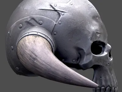 skull helmet wearable STL for 3d printer 3D print model