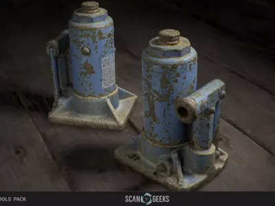 Jack Tool - Photogrammetry Asset 3D PhotoScan Low-poly 3D model