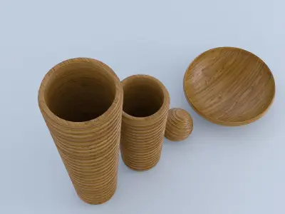 Wooden Decoration 3D model