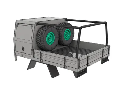 TOYOTA LAND CRUISER LC 75 OFF ROAD RC BODY FOR 1 TO 10 SCALE 3D print model