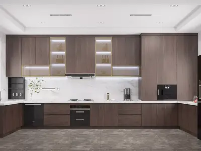 villa Modern Home kitchen decoration 3D model