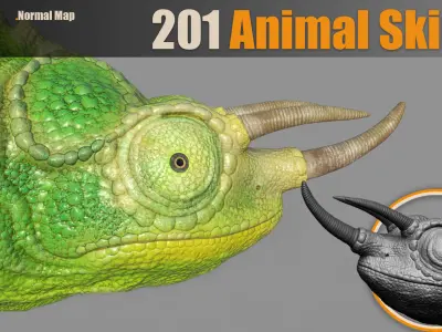 201 Animal Skin Brushes 3D model