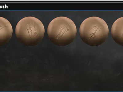 Vein VDM Brush  Vol 01 3D model