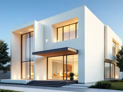 modern wood house pack Vol 1 Low-poly 3D model