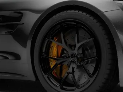 Mercedes Benz GT63 Low-poly 3D model