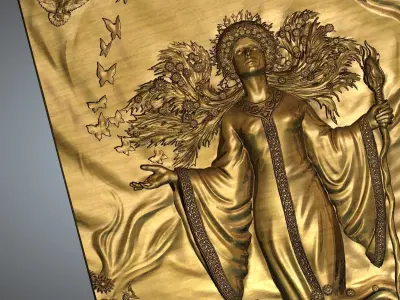 Lady magic 3D print model